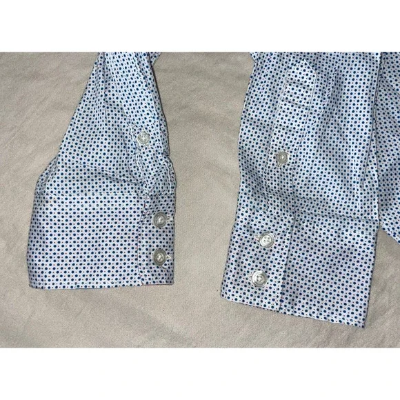 Cinch Long Sleeve Button Front Western Top, Blouse. Mary's Tack & Feed. L, GUC! - Picture 4 of 8